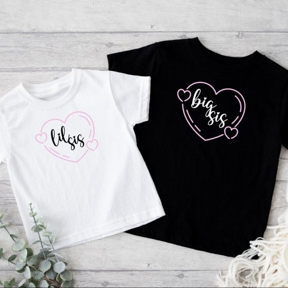 Personalized Lil Sis Toddler T-shirt - Picture 3 of 4